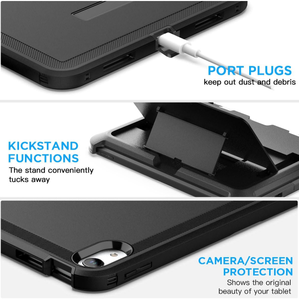AlCase Apple iPad A16 Standl Klf (11 in)-Black 