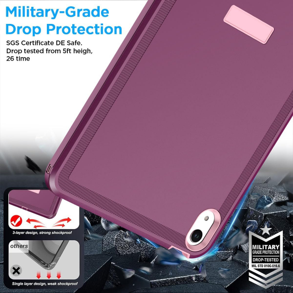 AlCase Apple iPad A16 Standl Klf (11 in)-Purple 