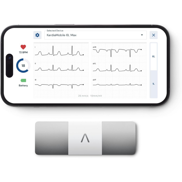AliveCor KardiaMobile 6L Max Akll EKG Kardiyo Cihaz