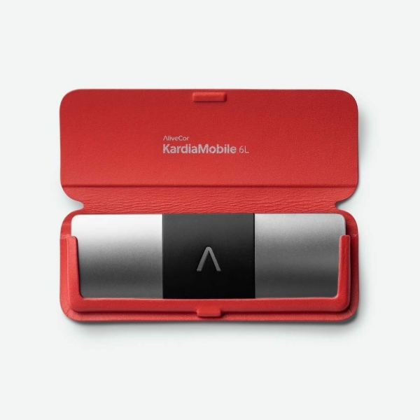 AliveCor KardiaMobile 6L Deri Klf-Red