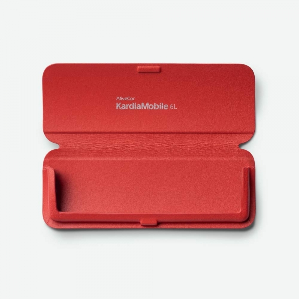 AliveCor KardiaMobile 6L Deri Klf-Red