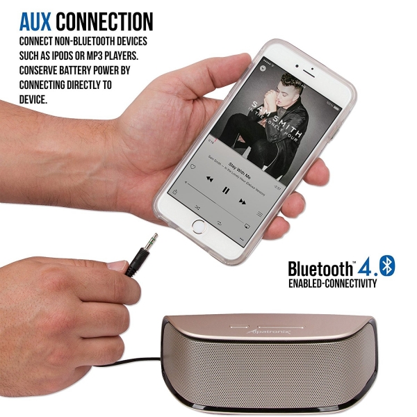 Alpatronix AX420 Stereo Bluetooth Hoparlr-Gold