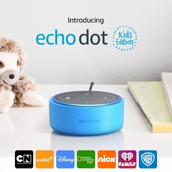 Amazon Echo Dot Kids Edition Ses Kontroll Cihaz-Blue