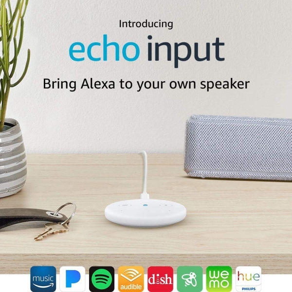 Amazon Echo Input Ses Kontroll Cihaz-White