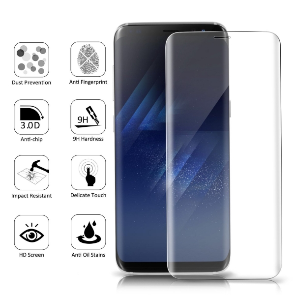 Ameauty Samsung Galaxy S8 Temperli Cam Ekran Koruyucu