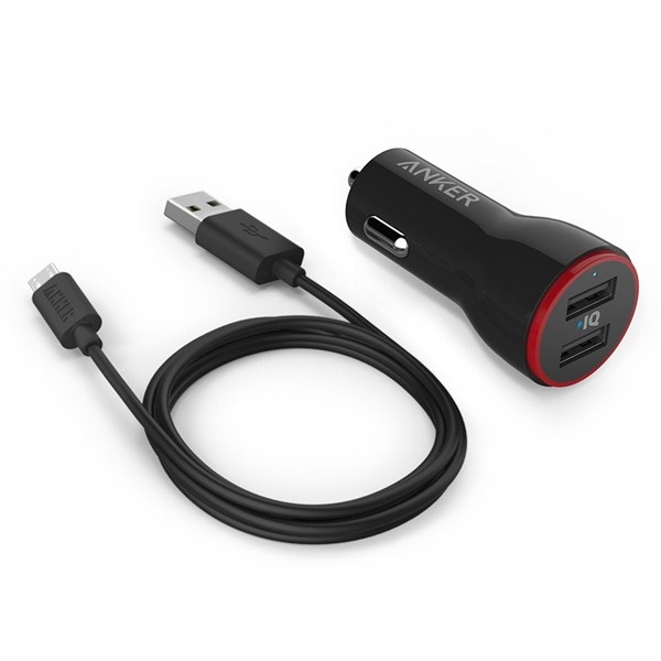 Anker PowerDrive 2 The Car Charger - Cable Combo
