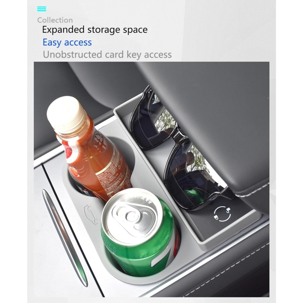 Annymall Tesla Model 3/Y Uyumlu Silikon Bardak Tutucu