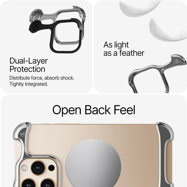 Arc Pulse Apple iPhone 16 Pro Max Klf-Silver