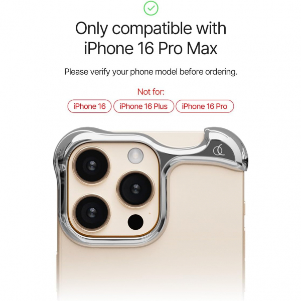Arc Pulse Apple iPhone 16 Pro Max Klf-Silver