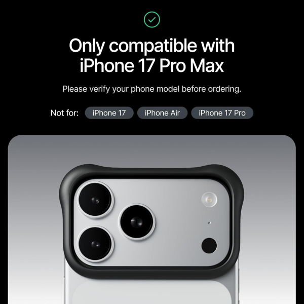 Arc Pulse Apple iPhone 17 Pro Max K�l�f-Matte Black