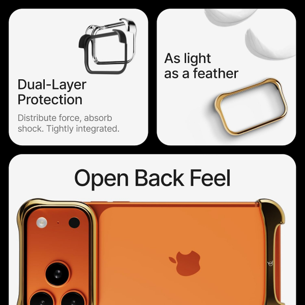 Arc Pulse Apple iPhone 17 Pro Max K�l�f-Gold