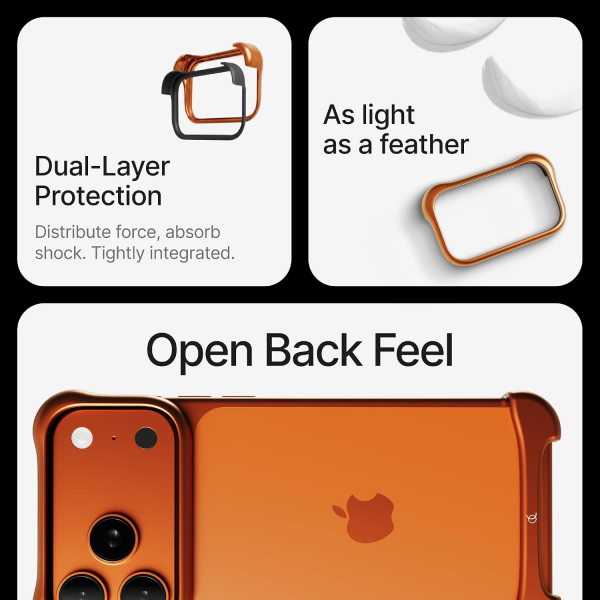 Arc Pulse Apple iPhone 17 Pro Max K�l�f-Matte Orange