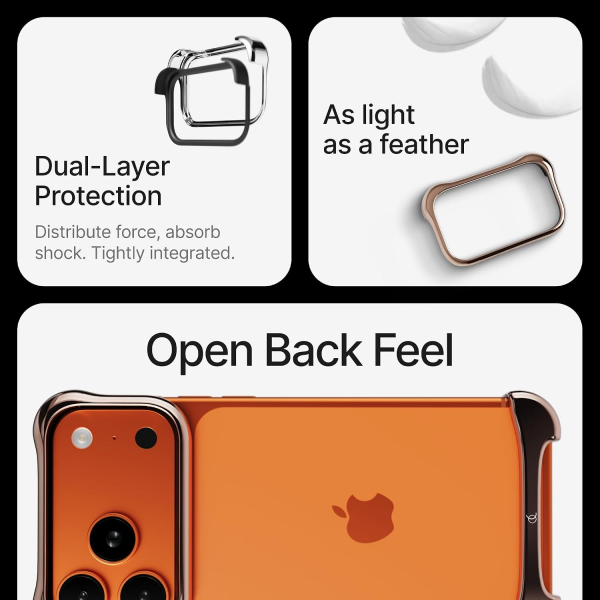 Arc Pulse Apple iPhone 17 Pro Max K�l�f-Rose Bronze