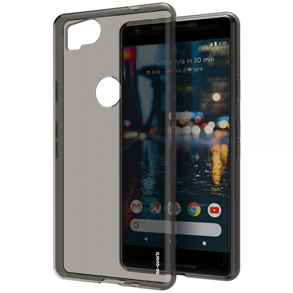 As-Guard Google Pixel 2 Silikon Klf-Smoke Black