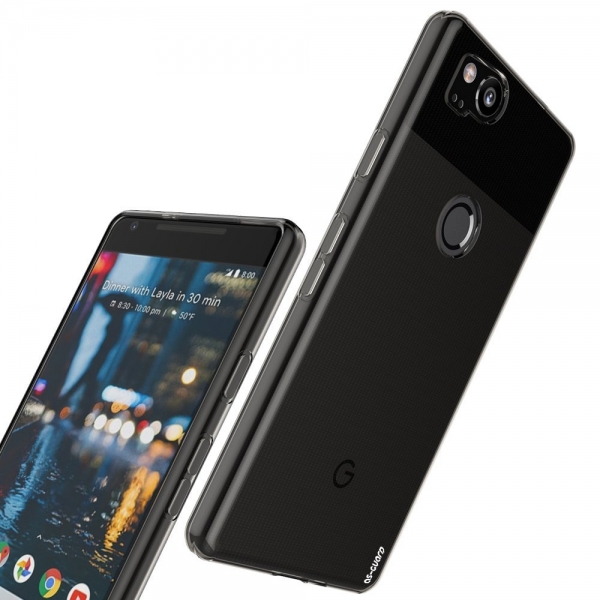 As-Guard Google Pixel 2 Silikon Klf-Smoke Black