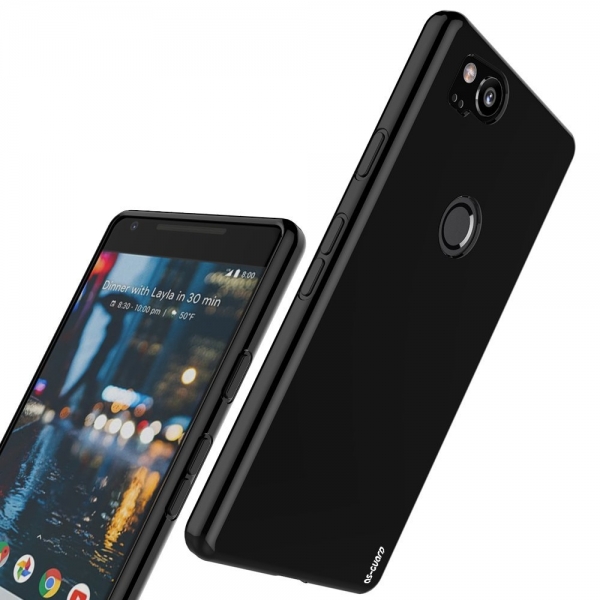 As-Guard Google Pixel 2 Silikon Klf-Black