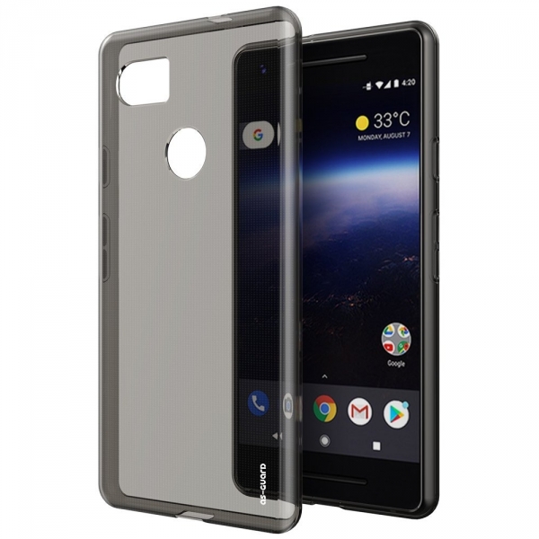 As-Guard Google Pixel 2 XL Silikon Klf-Smoke Black