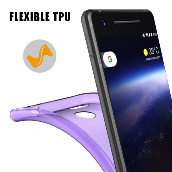 As-Guard Google Pixel 2 XL Silikon Klf-Purple