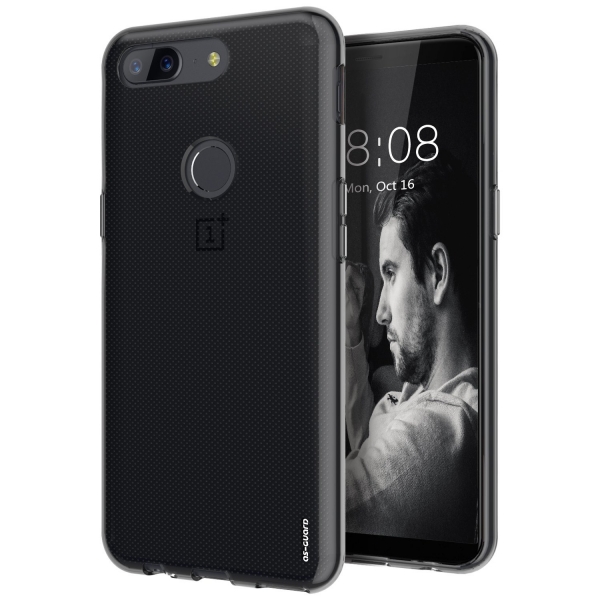 As-Guard OnePlus 5T Soft Silikon Klf-Smoke Black