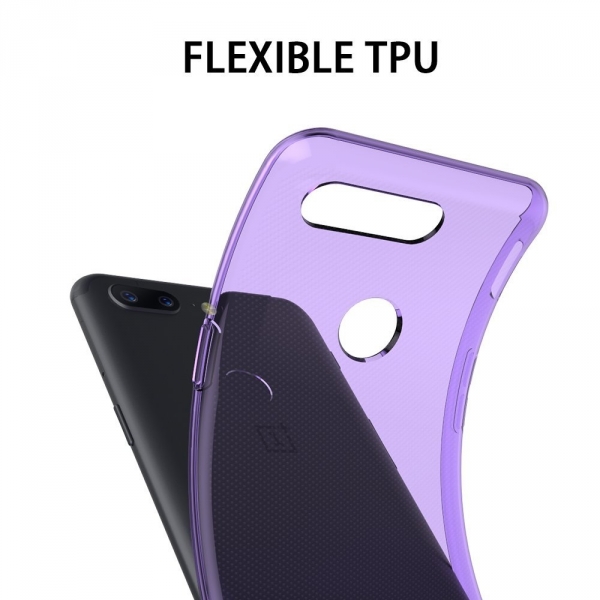 As-Guard OnePlus 5T Soft Silikon Klf-Purple