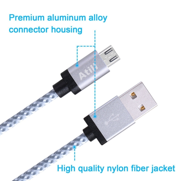 Atill 2 Metre Mikro USB Kablo (3 Adet)