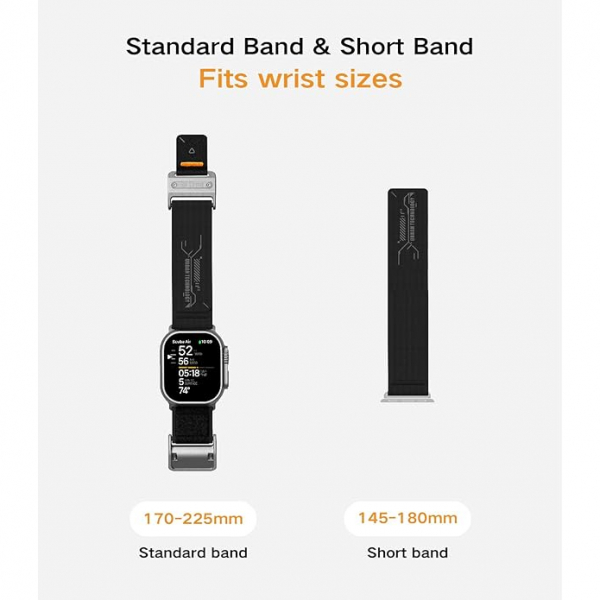 Aulumu A11 Apple Watch Ultra 1/2.Nesil Kay-Cool Black 