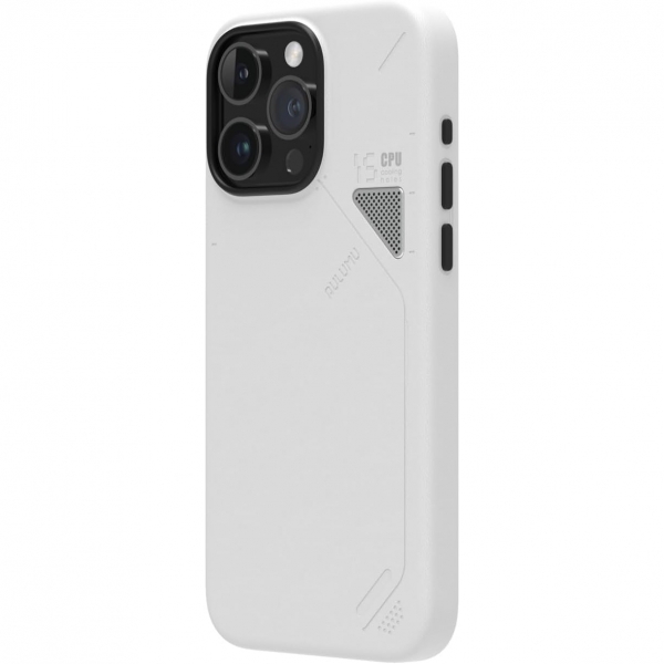 Aulumu A15 iPhone 15 Manyetik Klf -White