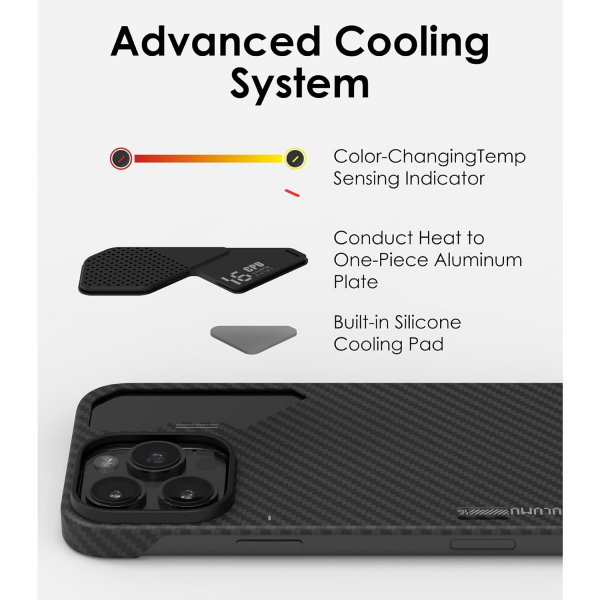 Aulumu Apple iPhone 16 Pro Max Aramid Fiber Klf 