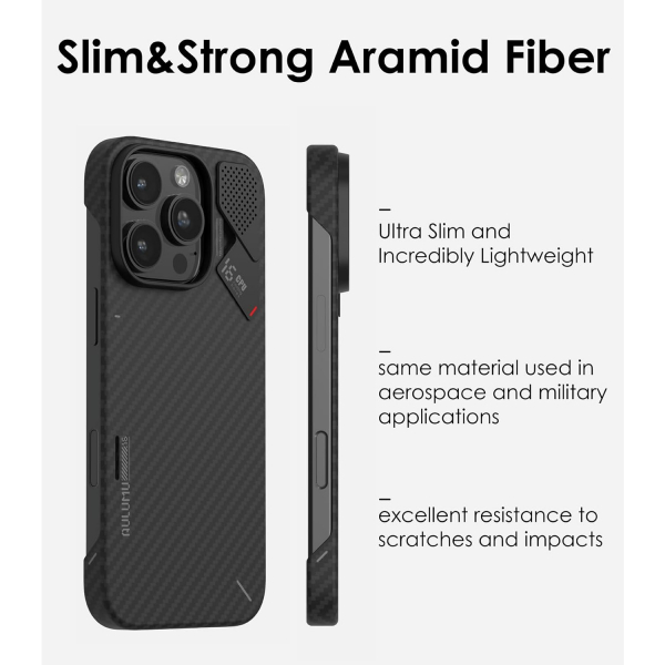 Aulumu Apple iPhone 16 Pro Max Aramid Fiber Klf 