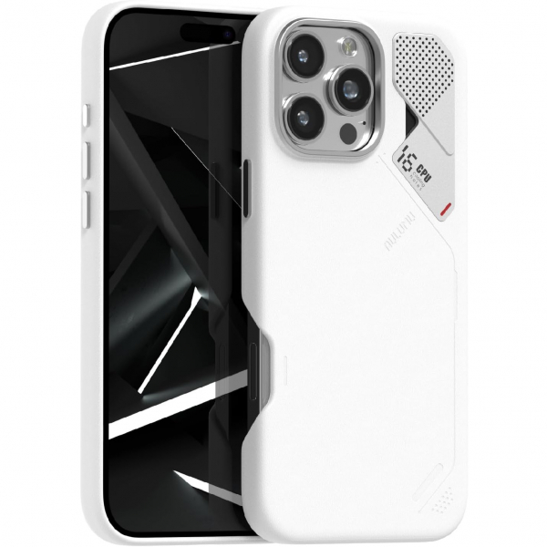 Aulumu Apple iPhone 16 Pro Max Deri Klf -White