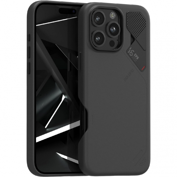 Aulumu Apple iPhone 16 Pro Max Deri Klf -Black