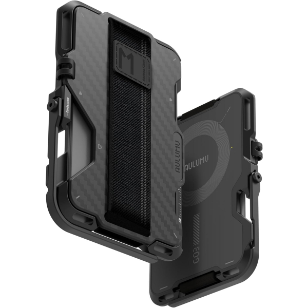 Aulumu G03 Standl Manyetik Kart Tutucu-Carbon Fiber 