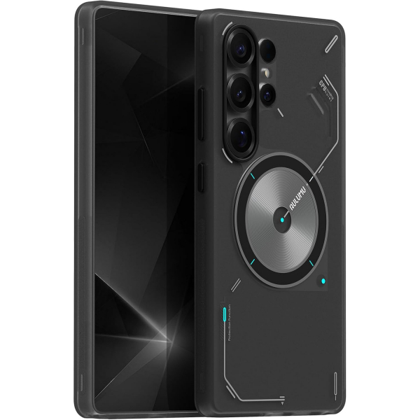 Aulumu Galaxy S25 Ultra Manyetik Klf -Translucent Gray