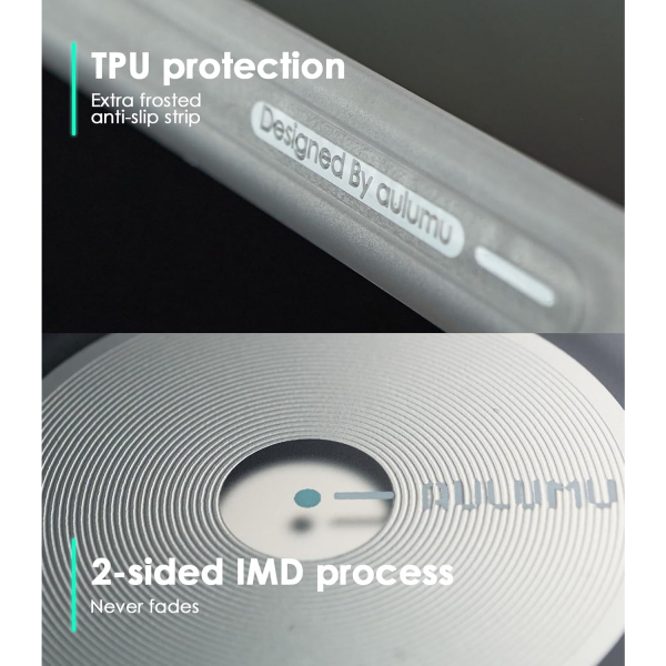 Aulumu Galaxy S25 Ultra Manyetik Klf -Translucent White