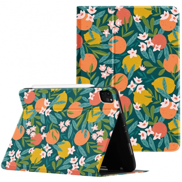 Ayotu iPad Pro Standl Klf (11 in)-The Flowers and Fruits