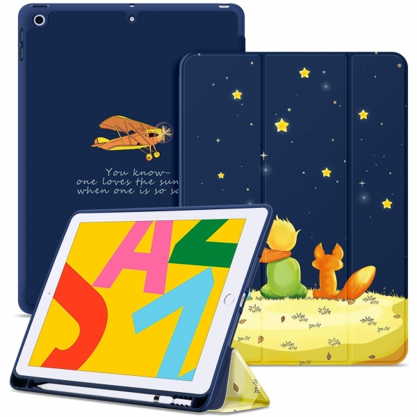 Ayotu iPad Kalem Blmeli Klf (10.2 in)(7.Nesil)-The Boy and Fox