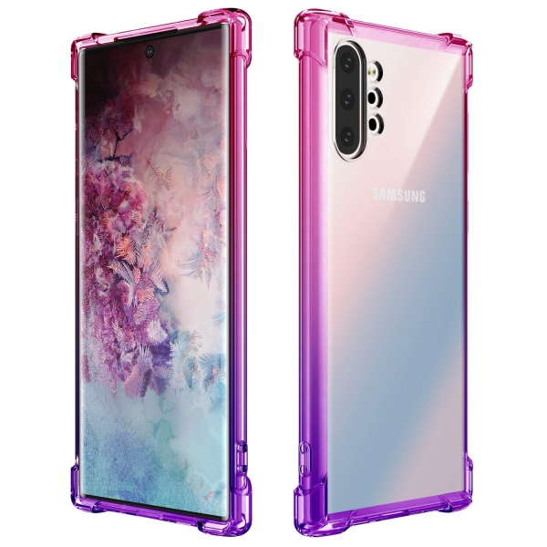 BAISRKE Samsung Galaxy Note 10 Plus Bumper Klf-Pink Purple Gradient