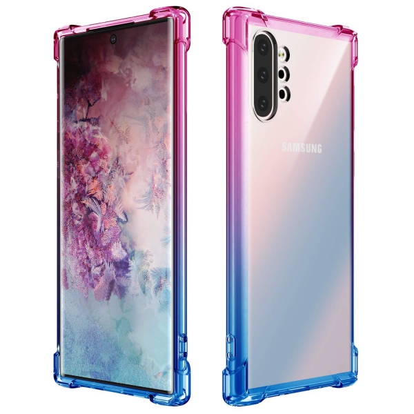 BAISRKE Samsung Galaxy Note 10 Plus Bumper Klf-Pink Blue Gradient