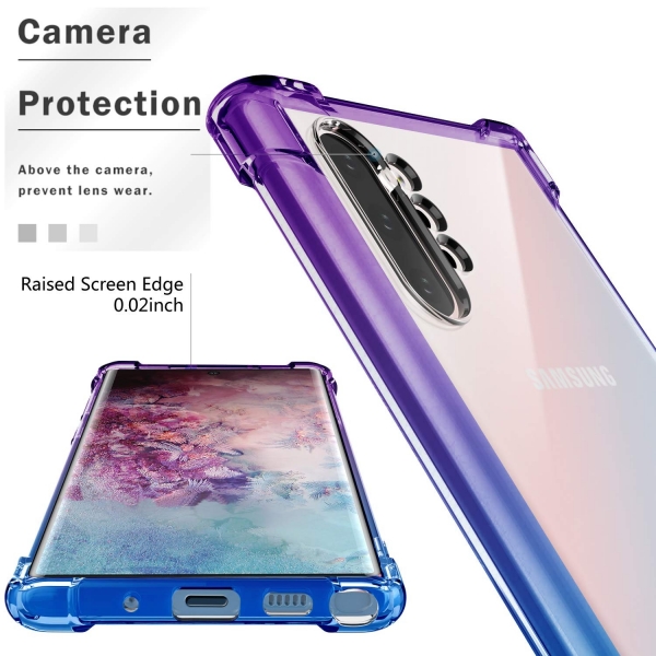 BAISRKE Samsung Galaxy Note 10 Plus Bumper Klf-Blue Purple Gradient
