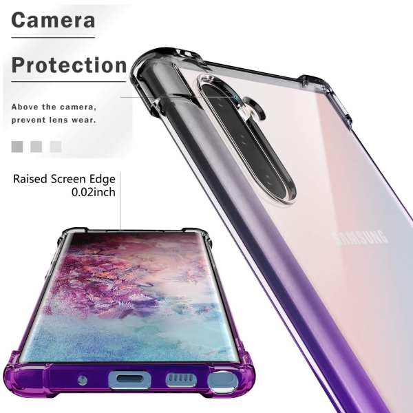 BAISRKE Samsung Galaxy Note 10 Bumper Klf-Black Purple Gradient