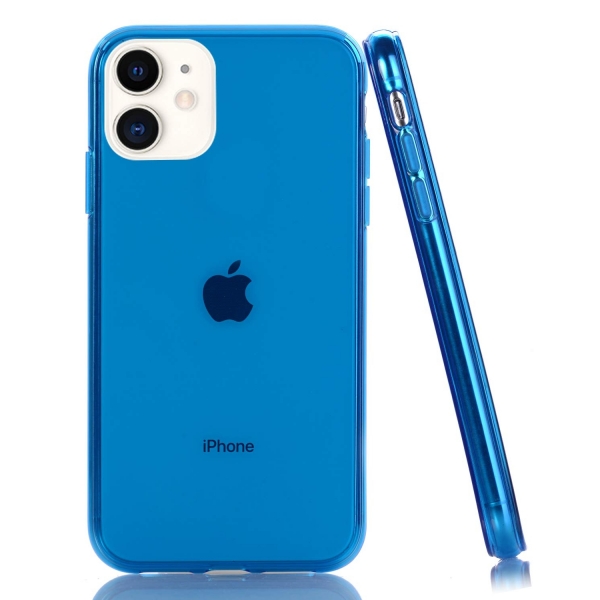 BAISRKE iPhone 11 Gel Silikon Klf-Blue