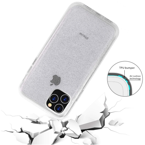 BAISRKE iPhone 11 Pro Simli Silikon Klf-Clear