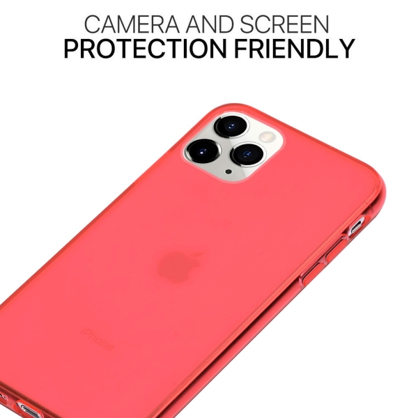 BAISRKE iPhone 11 Pro Silikon Klf-Red