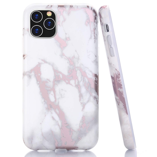BAISRKE iPhone 11 Pro Mermer Desenli K�l�f-White