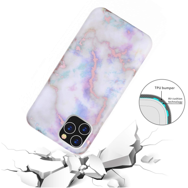 BAISRKE iPhone 11 Pro Mermer Desenli K�l�f-Colorful