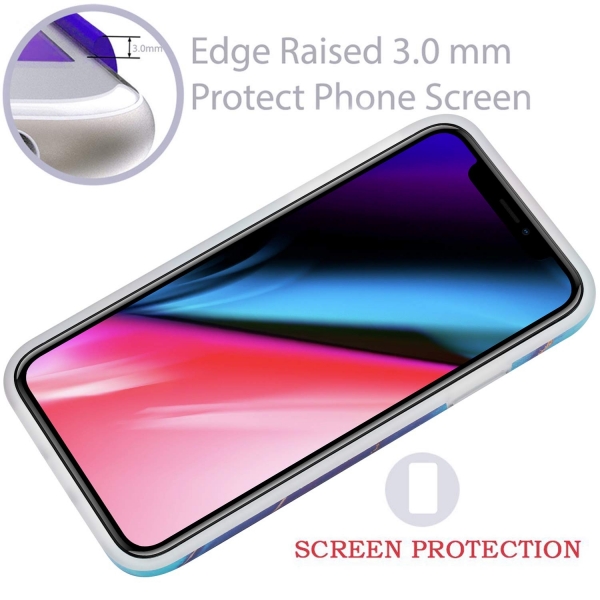 BAISRKE iPhone 11 Pro Mermer Desenli K�l�f-Blue