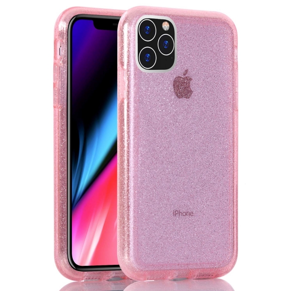 BAISRKE iPhone 11 Pro Max Silikon Simli Klf-Pink