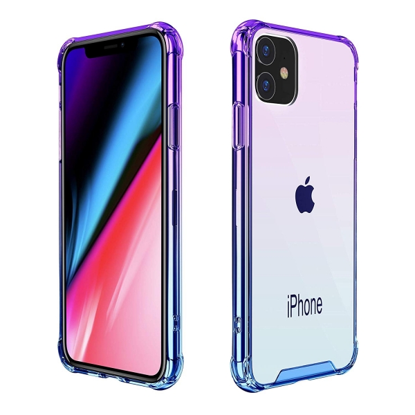 BAISRKE iPhone 11 Bumper K�l�f-Blue Purple Gradient