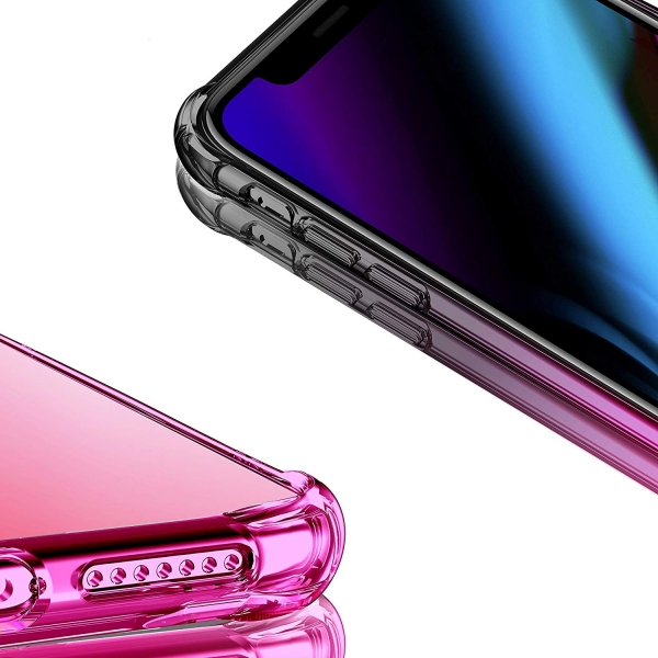 BAISRKE iPhone 11 Bumper K�l�f-Black Pink Gradient