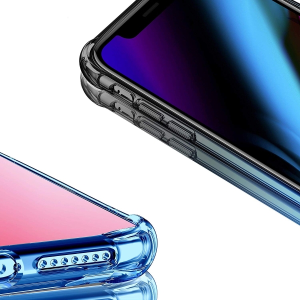 BAISRKE iPhone 11 Bumper K�l�f-Black Blue Gradient